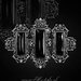 Clama par gotica, stil victorian, Vivian - negru 7.5 cm